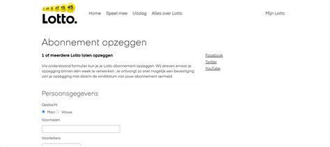 opzeggen lotto online|lotto afmelden.